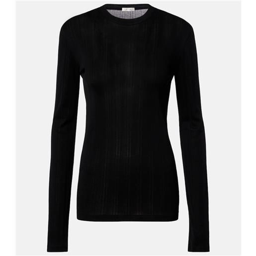 The Row top dantea in jersey di cotone