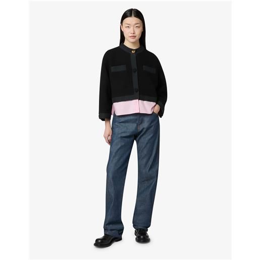 Moschino - giacca in lana bouclé - nero
