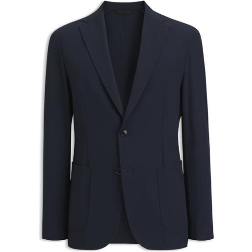 BOSS blazer slim fit in tessuto elasticizzato ad alte prestazioni, blu scuro