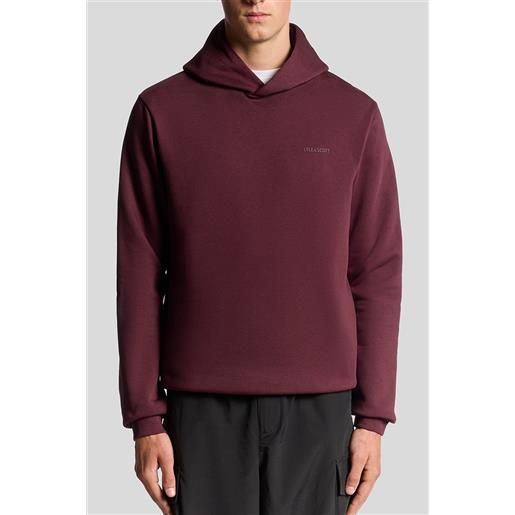 LYLE & SCOTT felpa con cappuccio - bordeaux