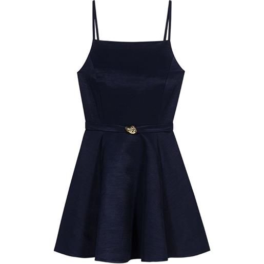 Maje abito midi con scollo quadrato - blu