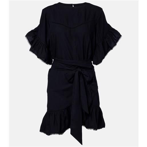 Marant Etoile abito corto melicia con volant