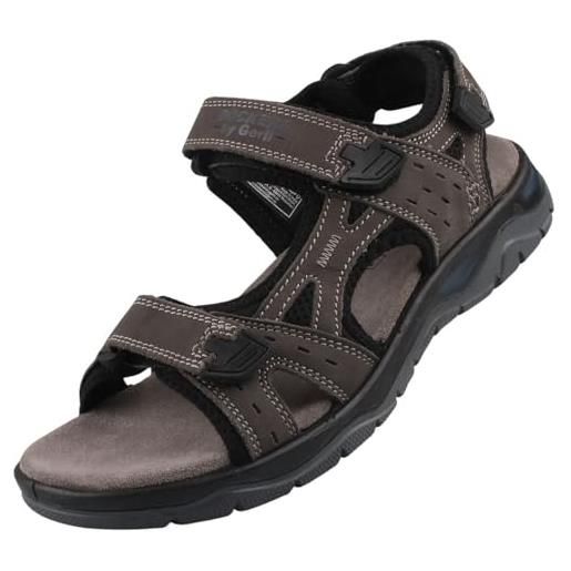 Dockers by Gerli sandali da trekking da uomo, grigio scuro, 46 eu