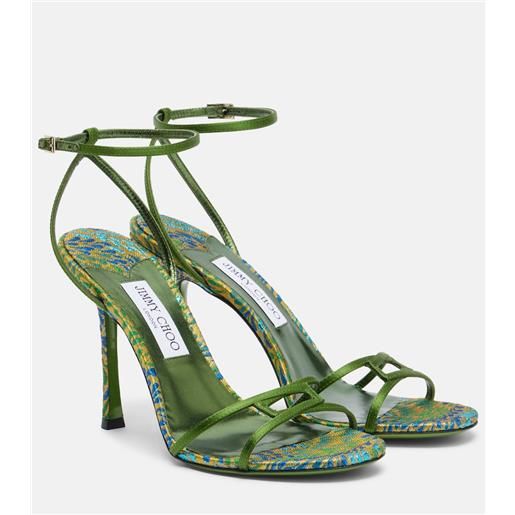 Jimmy Choo sandali 1998 leo in raso