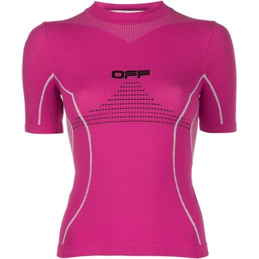 Off-White top performance active - rosa