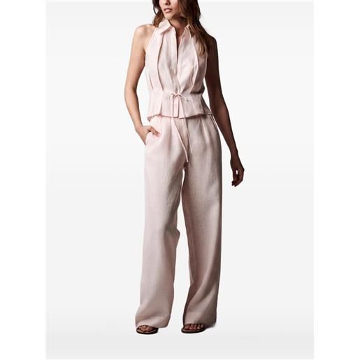 HEVRON top con colletto - rosa