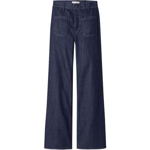 Nili Lotan jeans florence con tasche applicate - blu