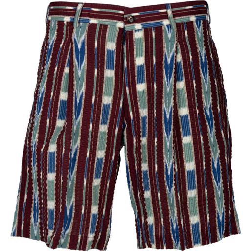 Doppiaa shorts con passanti per cintura - rosso