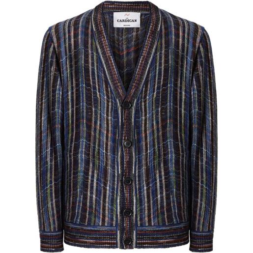 Missoni cardigan con motivo a zigzag - blu