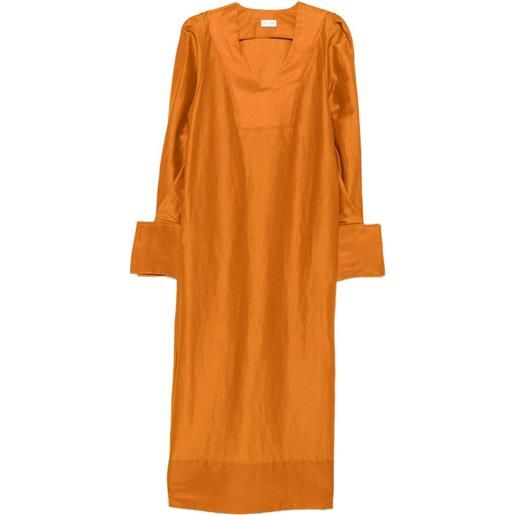 By Malene Birger abito mienna lungo con scollo a v - arancione