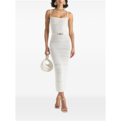 Manière De Voir abito danika midi con cintura - bianco
