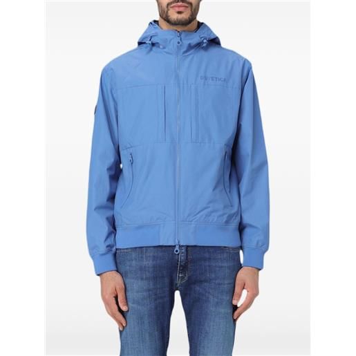 Duvetica logo-print hooded jacket - blu