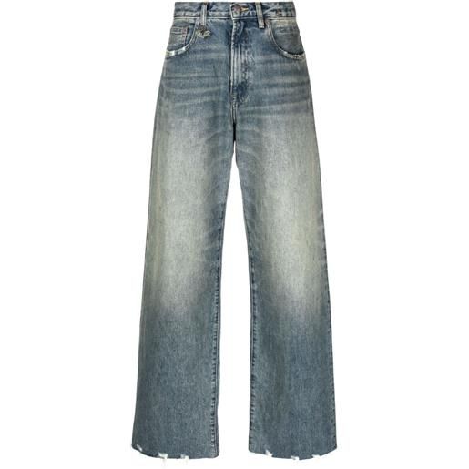 R13 jeans sukey a gamba ampia - blu