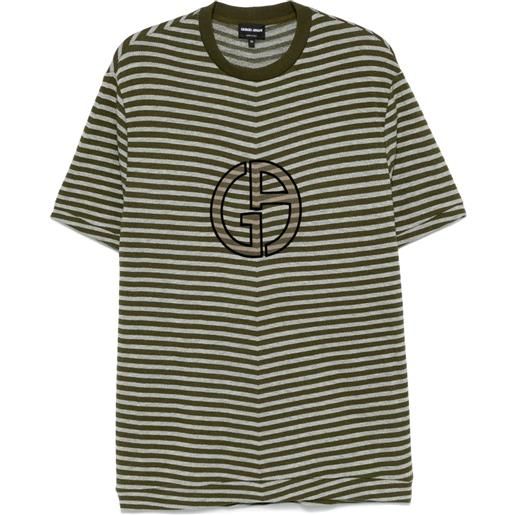 Giorgio Armani t-shirt con stampa - verde