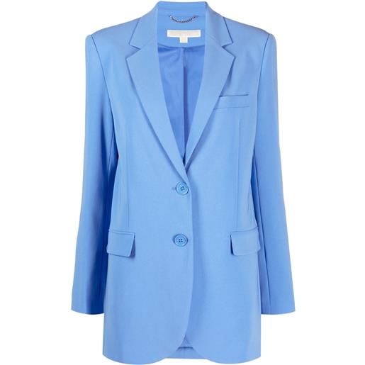 Michael Michael Kors blazer monopetto con revers a lancia - blu