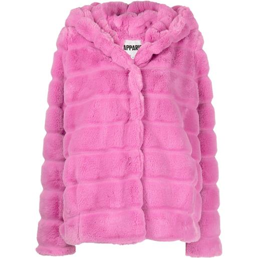 Apparis cappotto con cappuccio - rosa
