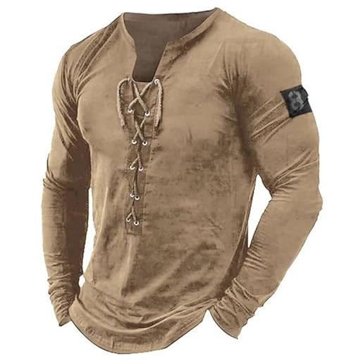Generic felpa uomo maglietta uomo manica lunga elasticizzata camicia uomo slim fit autunno inverni felpa uomo senza cappuccio (bw1, xxxl)