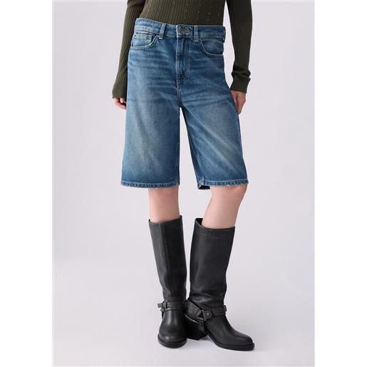Liu jo bermuda in denim, denim blu