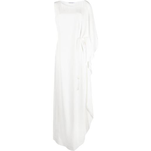 Alberta Ferretti abito lungo monospalla - bianco