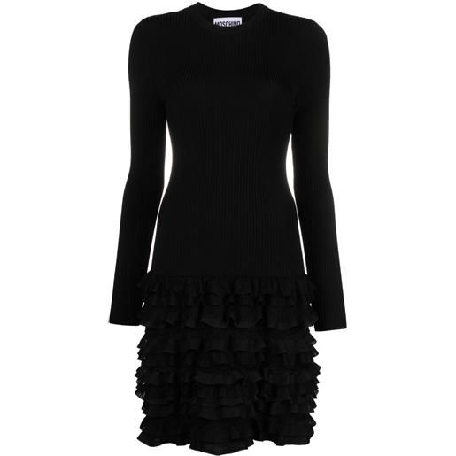 Moschino abito con maniche lunghe - nero