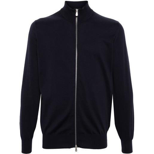 Brunello Cucinelli cardigan con zip - blu