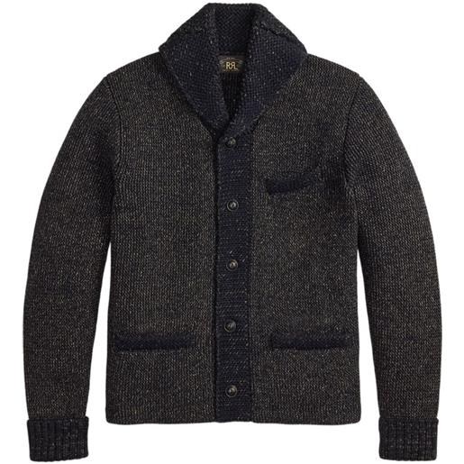 Ralph Lauren RRL cardigan con revers a scialle - blu