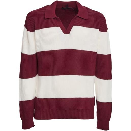 Fay maglione con scollo a v - rosso