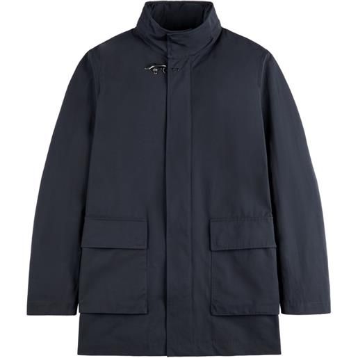 Fay giacca gancini con fibbia - blu