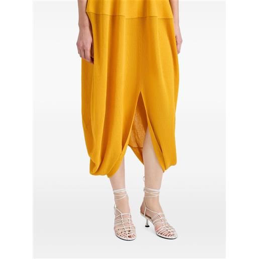 Proenza Schouler abito drappeggiato sukki in viscosa - giallo