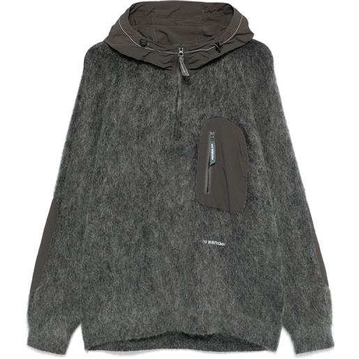 and Wander felpa con cappuccio - grigio