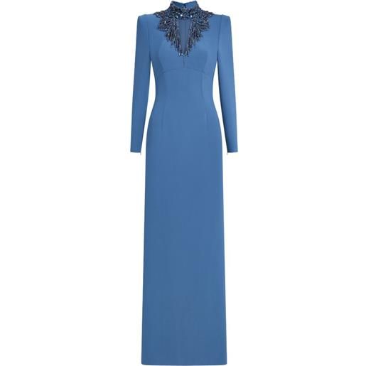Jenny Packham abito da sera chama - blu