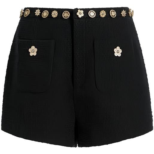 Cinq A Sept shorts ansey con applicazione - nero