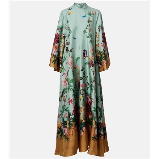 La DoubleJ abito lungo magnifico in twill di seta
