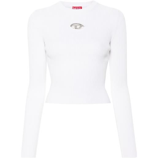 Diesel top con placca a d - bianco