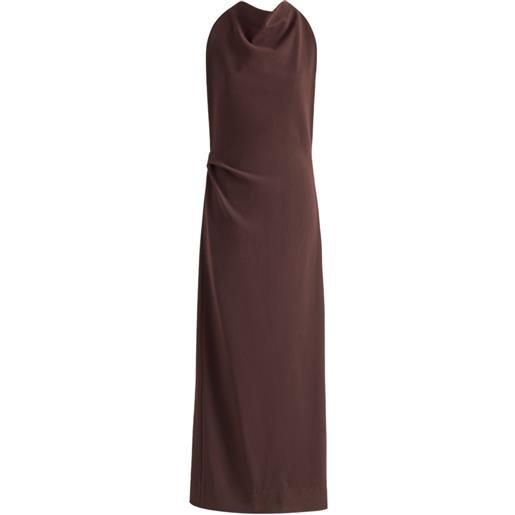 Proenza Schouler abito selena in crêpe - marrone