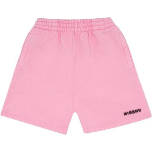 MISBHV shorts sportivi community con stampa - rosa