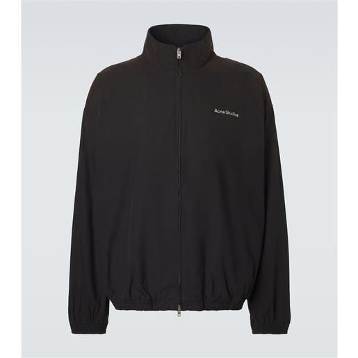 Acne Studios giacca in popeline di cotone con logo