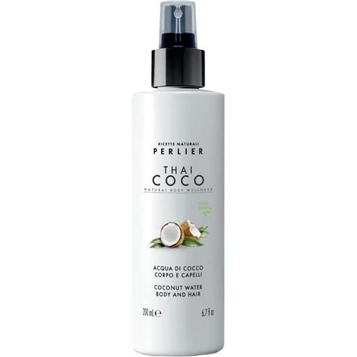 Perlier thai coco corpo e capelli 200 ml acqua profumato spray