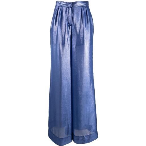 Alberta Ferretti pantaloni a gamba ampia - blu