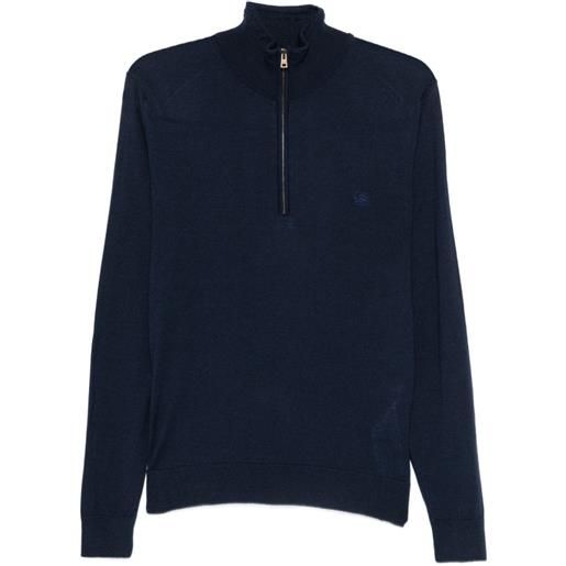 ETRO maglione con logo - blu