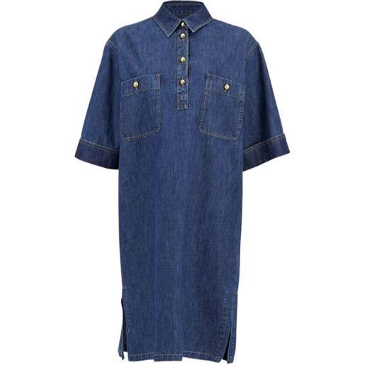 Valentino Garavani abito denim con bottoni - blu