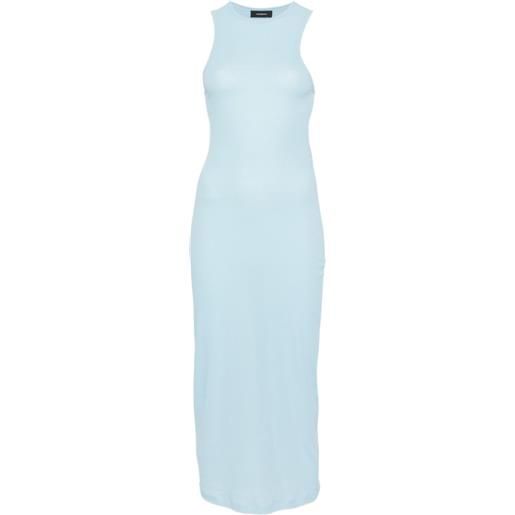 WARDROBE.NYC abito midi girocollo - blu