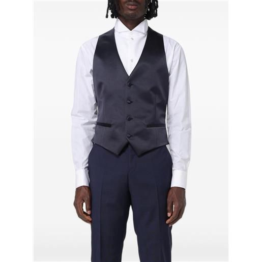 Emporio Armani gilet monopetto - nero