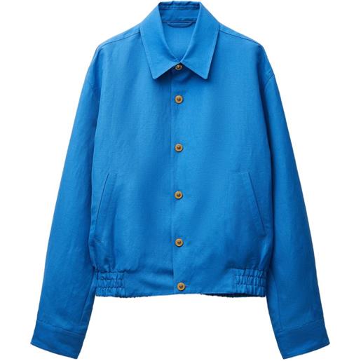 Versace blusa in lino e lana