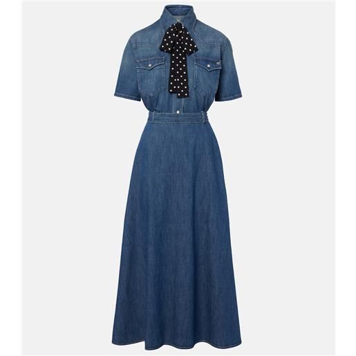 Valentino abito chemisier di jeans