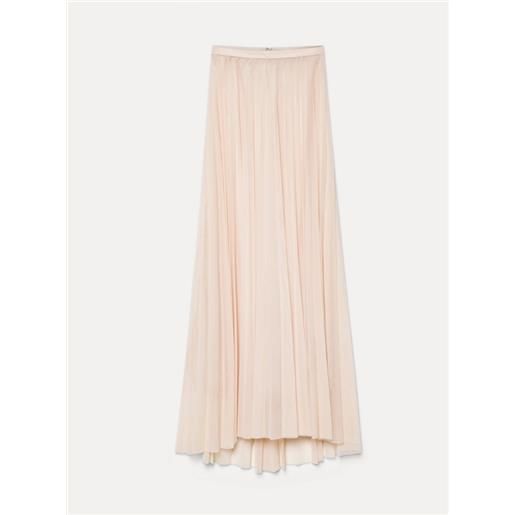 FORTE_FORTE long pleated tulle skirt, nude