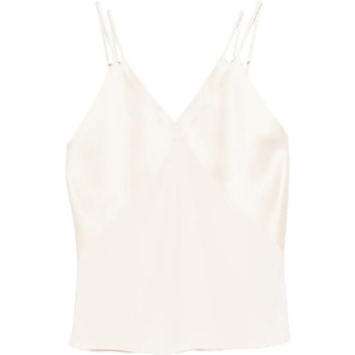 FORTE_FORTE top in envers satin, burro