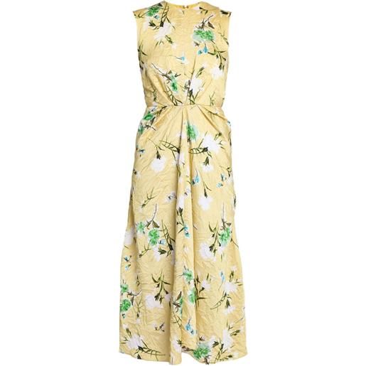ERDEM tubino smanicato - giallo