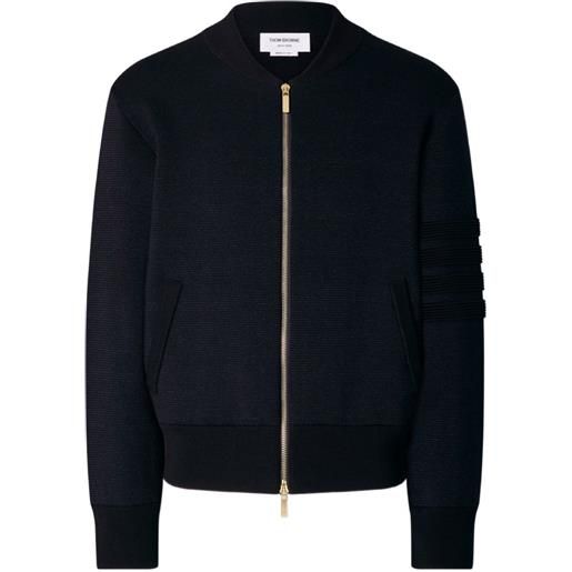 Thom Browne bomber 4-bar ottoman milano - blu