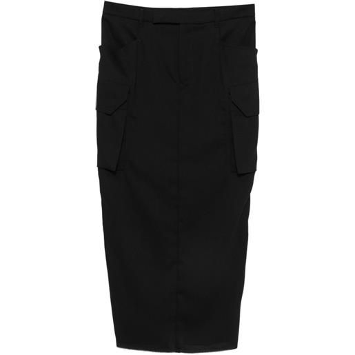 Rick Owens gonna lunga firbanks - nero